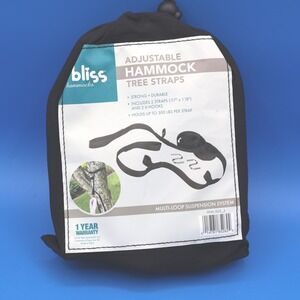 Bliss Hammocks Adjustable Hammock Tree Straps Multi Loop Suspension System